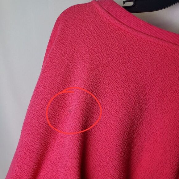 Maeve by Anthropologie Hot Pink Smocked Waist Pullover Top XL - Picture 7 of 10